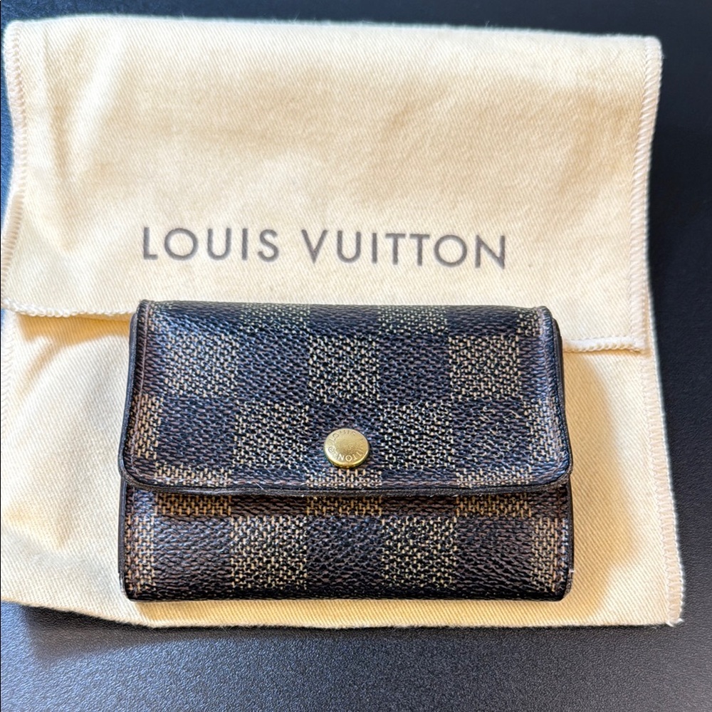 Louis Vuitton Brown Damier Ebene Cardholder Wallet